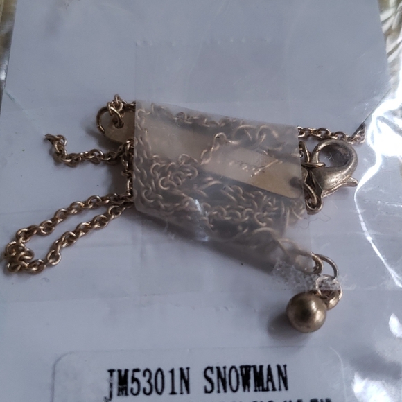 NWT janemarie kids snowman necklace, - Picture 6 of 7